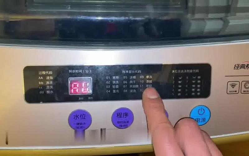 洗衣机故障码f8怎么处理